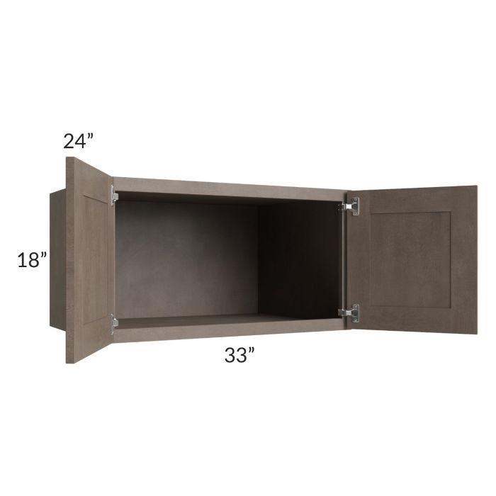 RTA Providence Natural Grey 33" x 18" x 24" Wall Cabinet