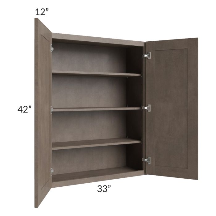 RTA Providence Natural Grey 33" x 42" Wall Cabinet