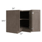 RTA Providence Natural Grey 36" Lazy Susan Base Cabinet