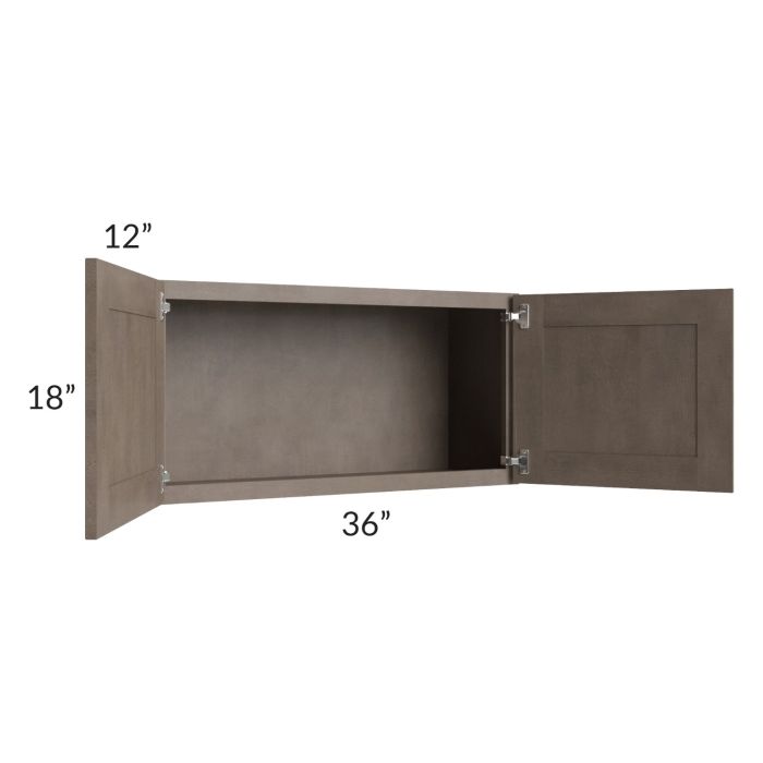 RTA Providence Natural Grey 36" x 18" Wall Cabinet