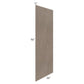 RTA Providence Natural Grey 36" x 96" Finished Back Panel - Cut in Half