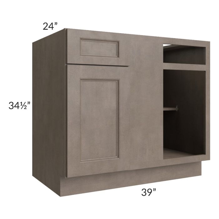 RTA Providence Natural Grey 42"-45" Blind Base Corner Cabinet