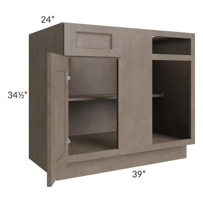 RTA Providence Natural Grey 42"-45" Blind Base Corner Cabinet