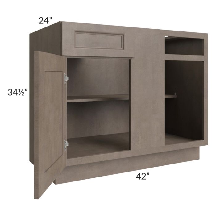 RTA Providence Natural Grey 45"-48" Blind Base Corner Cabinet