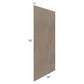 RTA Providence Natural Grey 48" x 96" Finished Back Panel