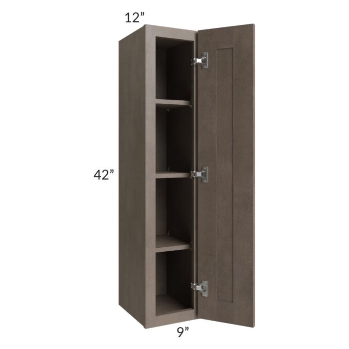 RTA Providence Natural Grey 9" x 42" Wall Cabinet