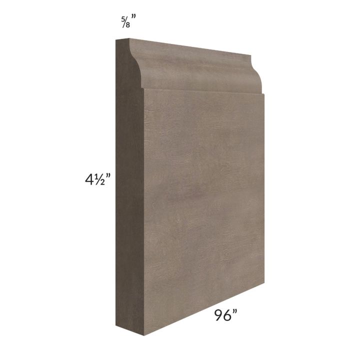 RTA Providence Natural Grey 96" Base Board Molding - Cut Molding in Half(Two 4ft sections)