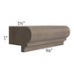 RTA Providence Natural Grey 96" Light Rail Molding - Cut Molding into a 5ft and 3ft section