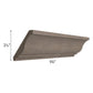 RTA Providence Natural Grey Crown Molding - Cut Molding into a 5ft and 3ft section