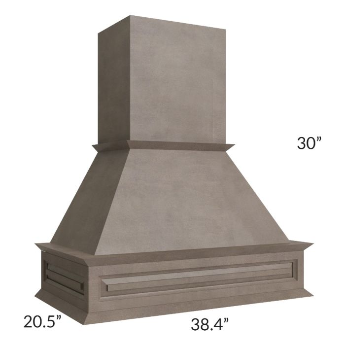 RTA Providence Natural Grey Wood Range Hood