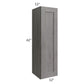 RTA Providence Slate Grey 12" x 42" Wall Cabinet