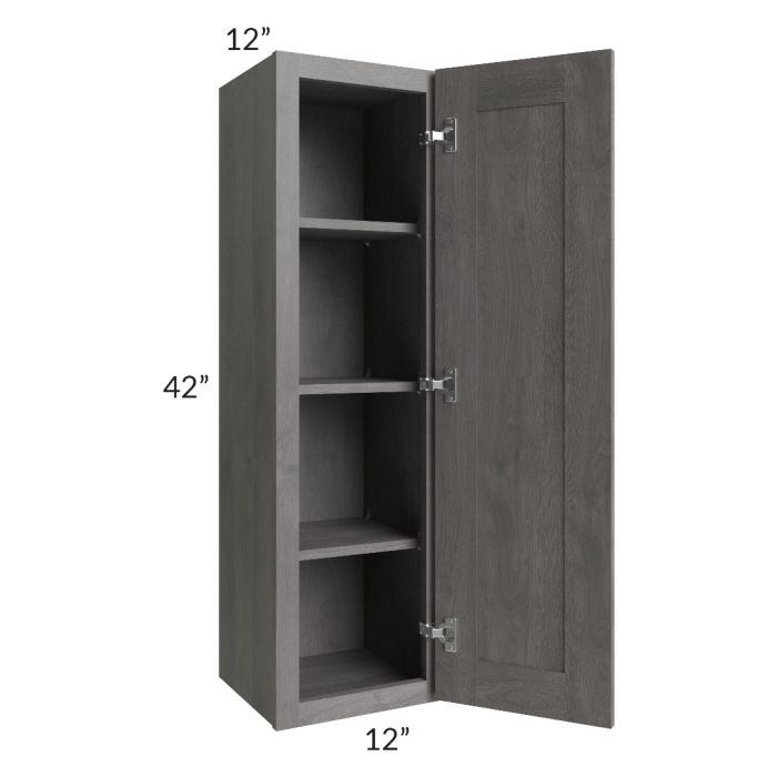 RTA Providence Slate Grey 12" x 42" Wall Cabinet