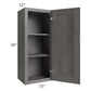 RTA Providence Slate Grey 15" x 36" Wall Cabinet with Mullion Glass Door