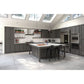 RTA Providence Slate Grey 15" x 42" Wall Cabinet with 1 Decorative End Panel