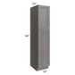 RTA Providence Slate Grey 18" x 84" Wall Pantry