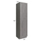 RTA Providence Slate Grey 24" x 96" Wall Pantry with 2 Roll Out Trays