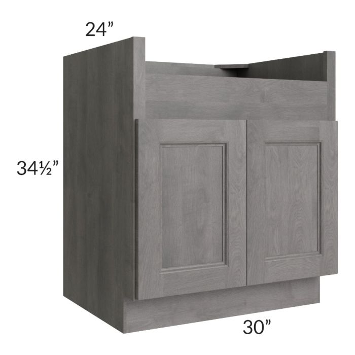 RTA Providence Slate Grey 30" Farm Sink Base Cabinet