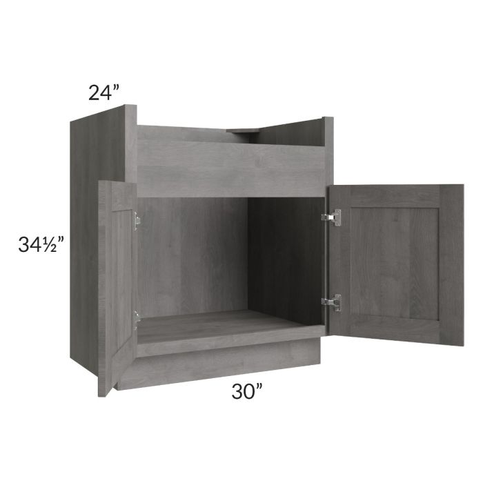 RTA Providence Slate Grey 30" Farm Sink Base Cabinet