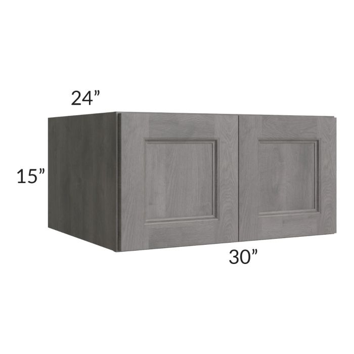 RTA Providence Slate Grey 30" x 15" x 24" Wall Cabinet