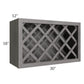 RTA Providence Slate Grey 30" x 18" Wine Rack Cabinet