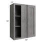 RTA Providence Slate Grey 30" x 36" Blind Wall Cabinet