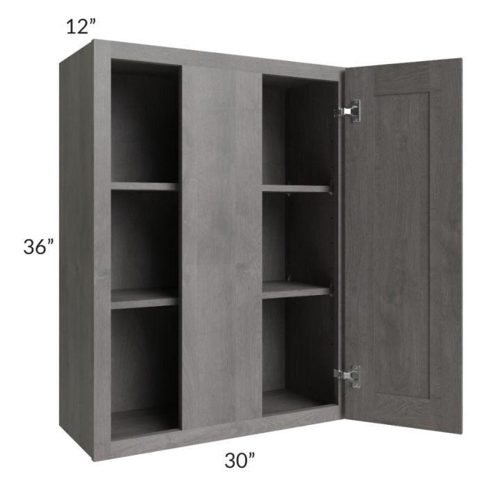 RTA Providence Slate Grey 30" x 36" Blind Wall Cabinet