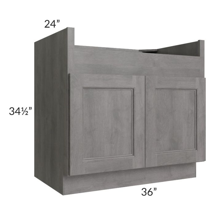 RTA Providence Slate Grey 36" Farm Sink Base Cabinet