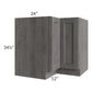 RTA Providence Slate Grey 36" Lazy Susan Base Cabinet
