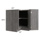 RTA Providence Slate Grey 36" Lazy Susan Base Cabinet