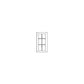 RTA Providence Slate Grey 36" x 30" Mullion Glass Doors Only with Glass Included