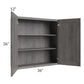 RTA Providence Slate Grey 36" x 36" Wall Cabinet with Mullion Glass Door