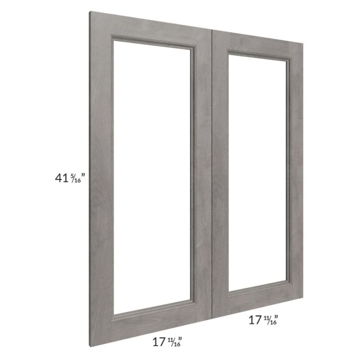 RTA Providence Slate Grey 36" x 42" Glass Door Only with Glass Included