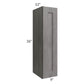 RTA Providence Slate Grey 9" x 36" Wall Cabinet with 1 Decorative End Panel