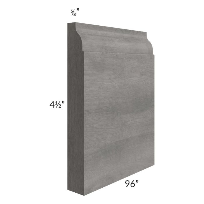 RTA Providence Slate Grey 96" Base Board Molding - Cut Molding into a 5ft and 3ft section