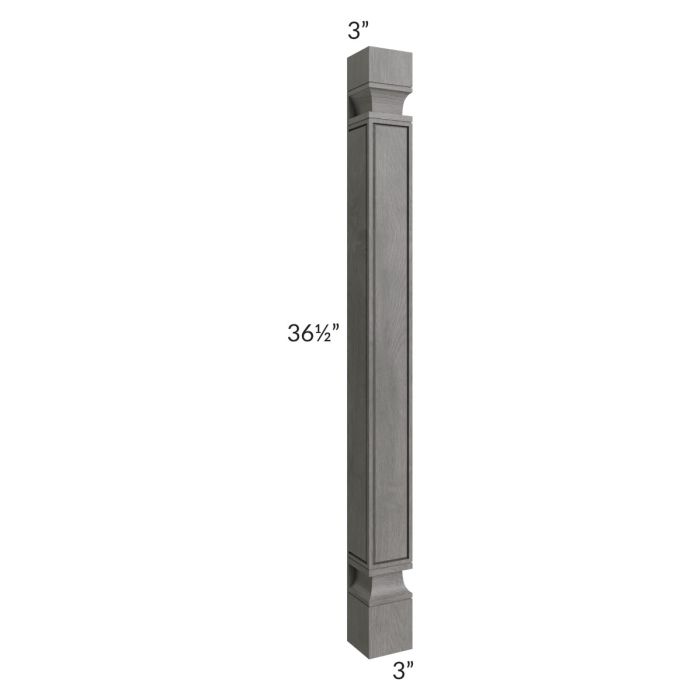RTA Providence Slate Grey POLE75-B3x3-TG Decorative Half Leg