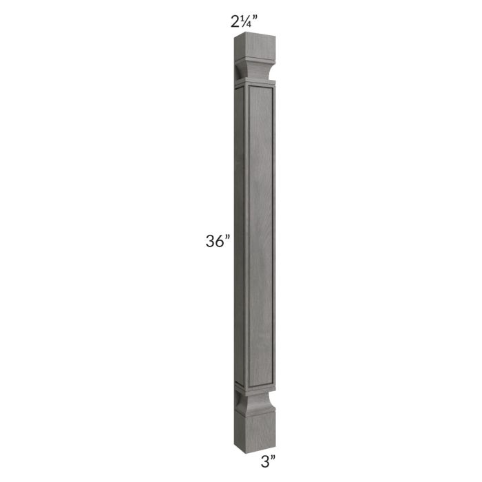 RTA Providence Slate Grey POLE75-W336-TG Decorative Half Leg