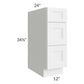 RTA Providence White 12" Drawer Base Cabinet