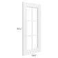 RTA Providence White 15" x 36' Mullion Glass Door Only with Glass Included
