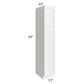 RTA Providence White 15" x 84" Wall Pantry Cabinet with 2 Decorative End Panels and 4 Roll Out Trays