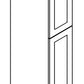 RTA Providence White 18" x 84" Wall Pantry Cabinet with 2 Decorative End Panels and 4 Roll Out Trays