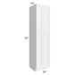 RTA Providence White 24" x 96" Wall Pantry Cabinet with 4 Roll Out Trays