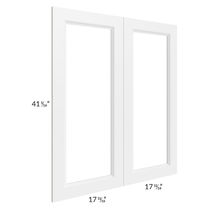 RTA Providence White 36" x 42" Glass Door Only with Glass Included