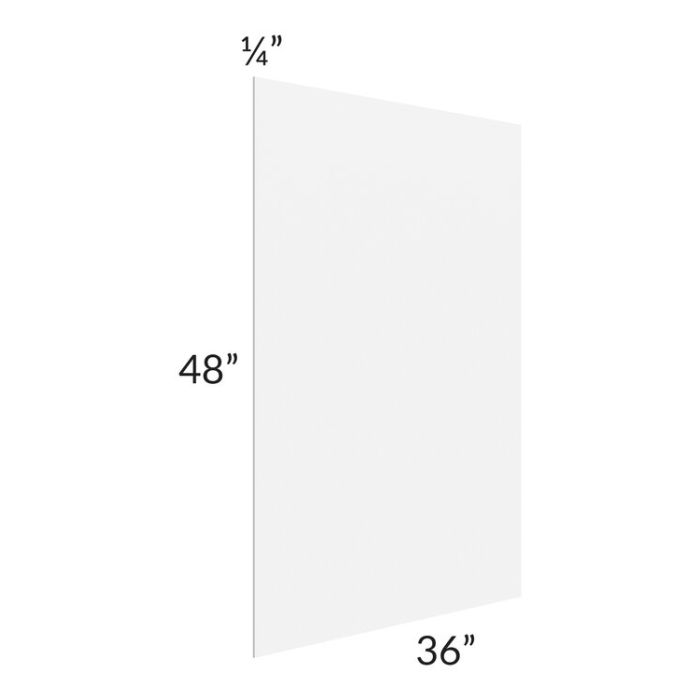 RTA Providence White 48" x 36" Finished Back Panel - Cut in Half