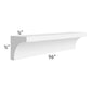 RTA Providence White 96" Inside Corner Molding - Cut Molding into a 5ft and 3ft section