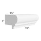 RTA Providence White LRM8-TW 96" Light Rail Molding - Cut Molding into a 5ft and 3ft section