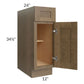 RTA Royal Bronze Shaker 12" Base Cabinet with 2 Finished Sides