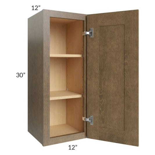 RTA Royal Bronze Shaker 12" x 30" Wall Cabinet with 1 Finished Side