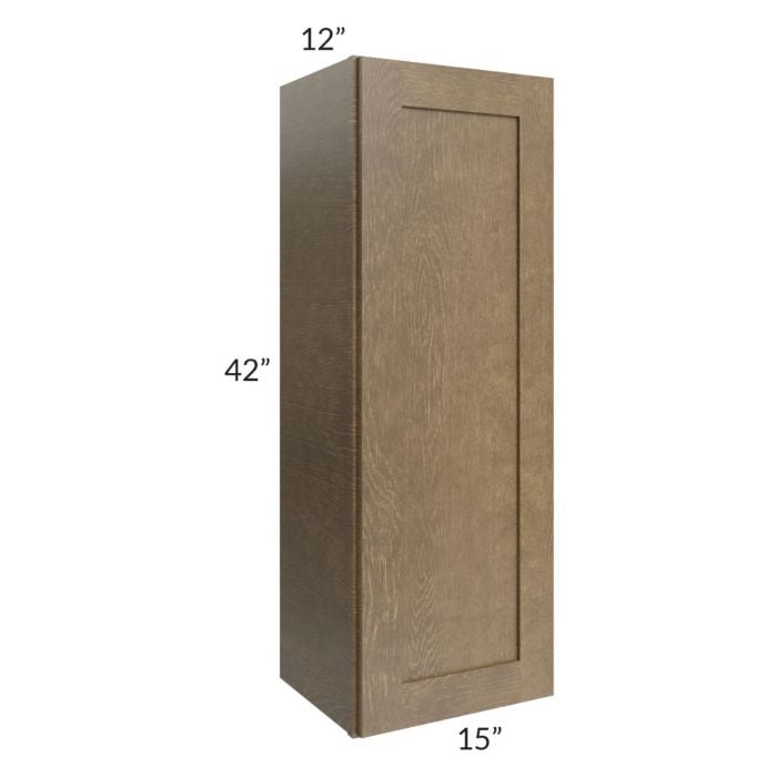 RTA Royal Bronze Shaker 15" x 42" Wall Cabinet with 2 Finished Sides
