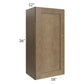 RTA Royal Bronze Shaker 18" x 36" Wall Cabinet