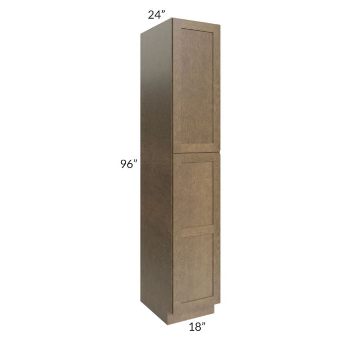 RTA Royal Bronze Shaker 18" x 96 " Pantry Cabinet